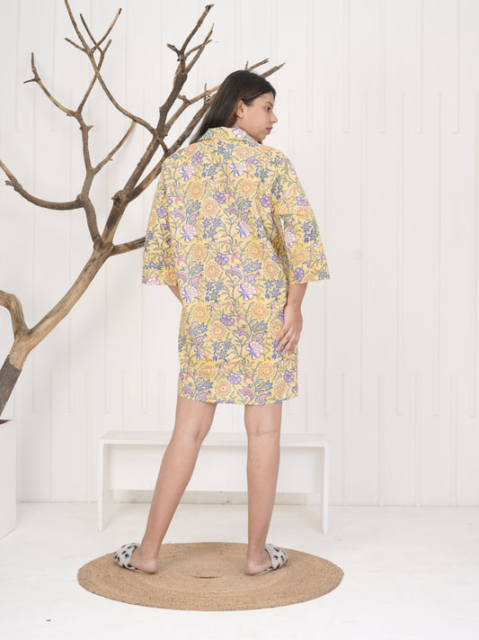 Block Print Cotton Sleep Shirts