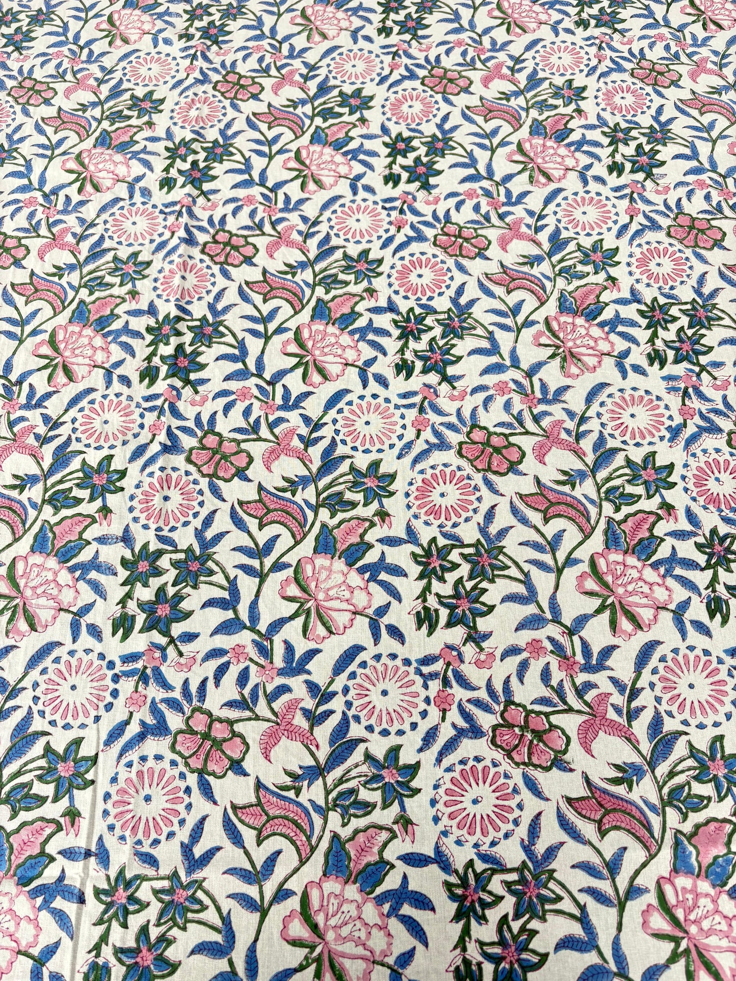 Multi-Blue Spring Cotton Table cloth