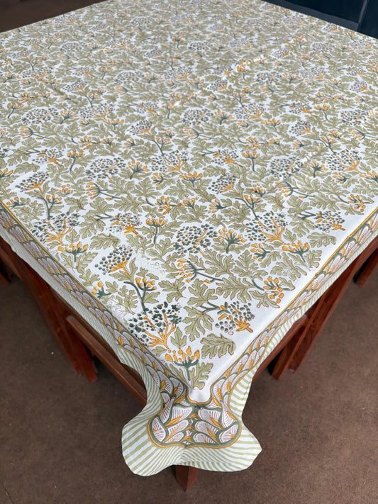 Forest Green Cotton Table Cloth